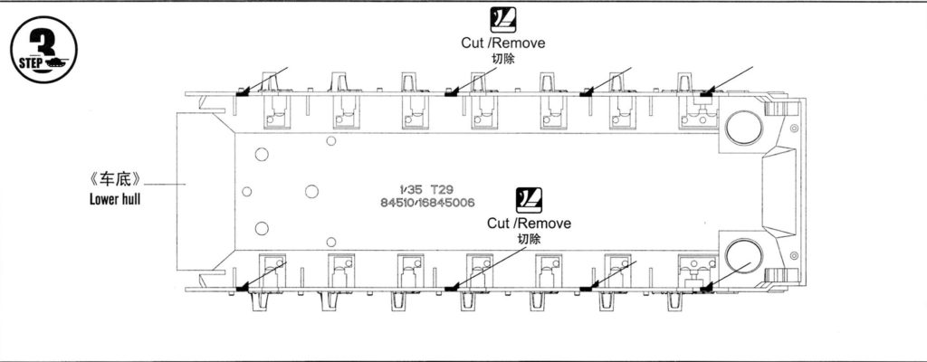 Параллельная инструкция на Т29Е1 от HobbyBoss 1/35 Step-03-1024x400